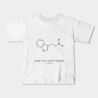 Dimethyltryptamine / DMT Molecular Structure in White Kids T-Shirt